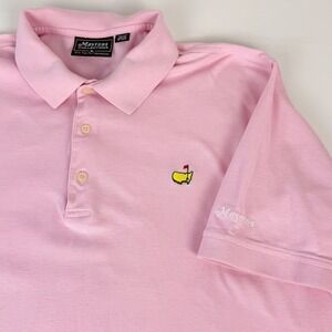 Masters Collection Polo Shirt Mens XL Pink Golf Preppy Pima Cotton